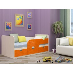 Детская кровать "Минима" оранжевая