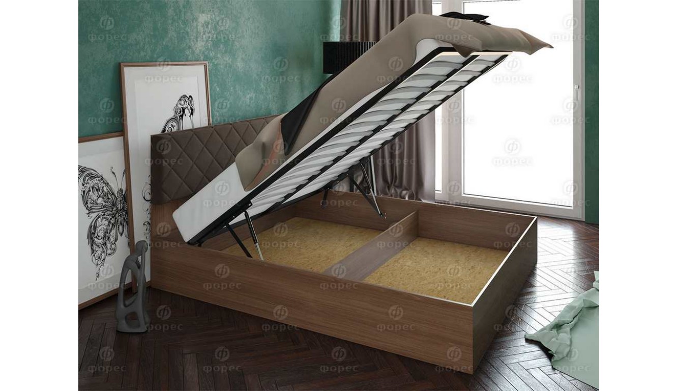 Кровать с подъемным механизмом "Моника"  1.6 метров