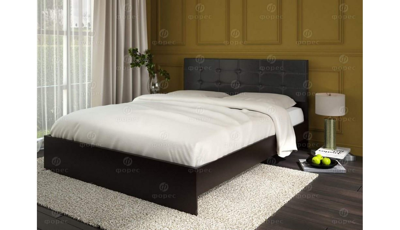 Кровать с мягким изголовьем "Наоми"  1.6 метров