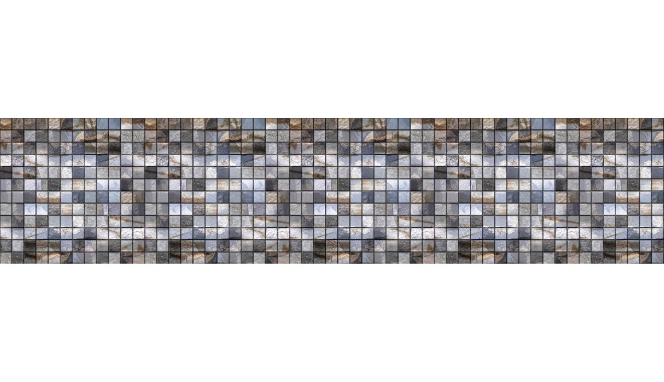 Стеновая панель Голубая мозаика AL-27