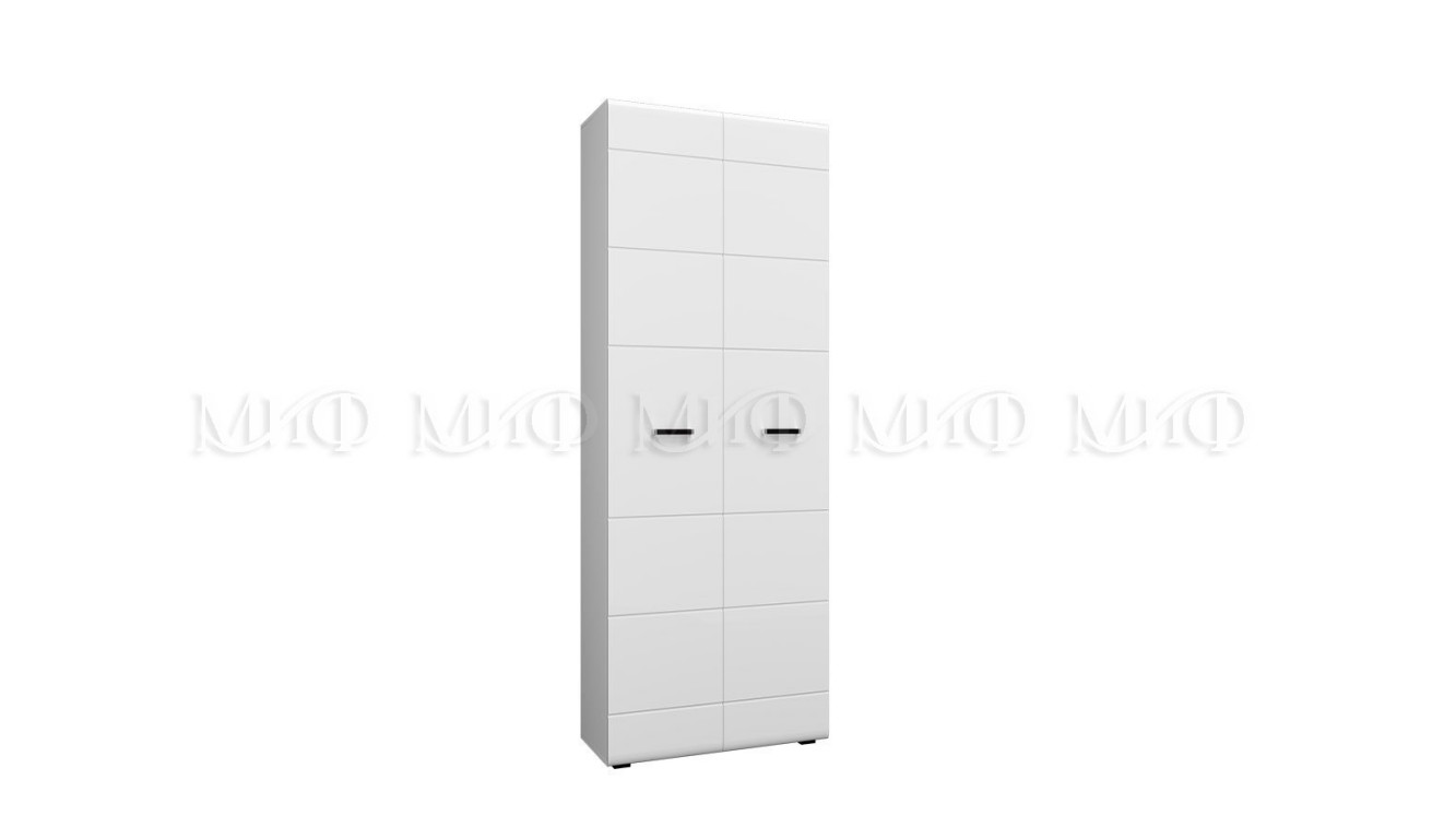 Шкаф 2-дверный Нэнси  белый глянец МИФ 0,8 метра